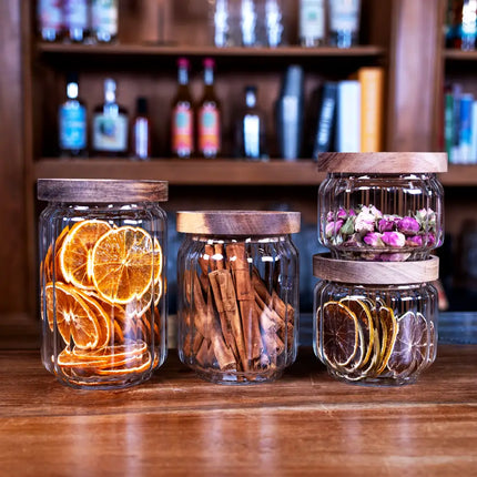 APS glazen voorraadpot 500 ml in gebruik - pot voor muesli en toppings