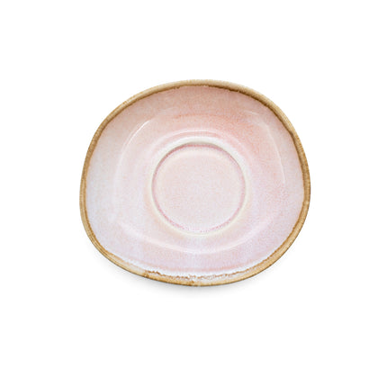 APS Ming schotel roze 14,8 cm - keramische onderschotel voor koffiekoppen