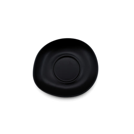 APS Ming schotel zwart 14,8 cm - keramische onderschotel voor koffiekoppen
