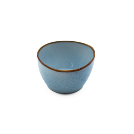 APS Ming koffiekop blauw 185 ml in gebruik - kop voor de horeca