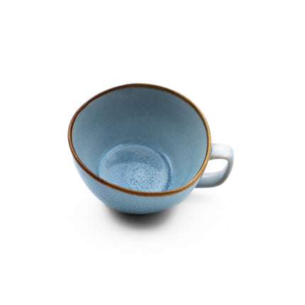APS Ming koffiekop blauw detail - keramische kop voor Aziatische horeca