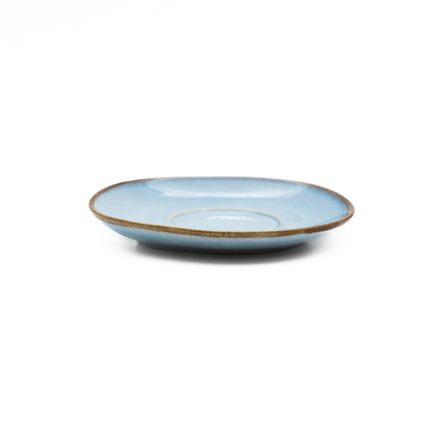 APS Ming schotel blauw 14,8 cm in gebruik - onderschotel voor de horeca