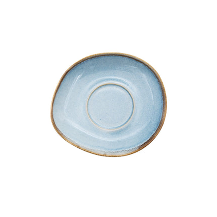 APS Ming schotel blauw 14,8 cm - keramische onderschotel voor koffiekoppen