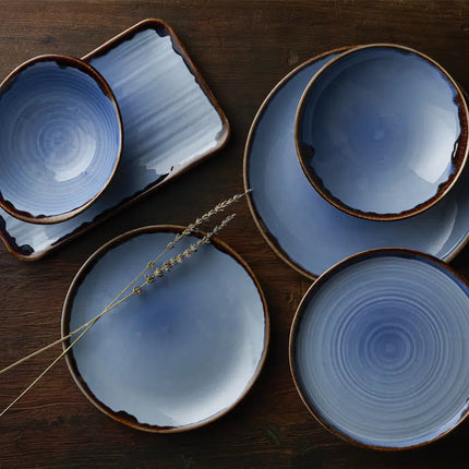 Dudson Harvest Indigo diepe kom 17,4x14,7 cm – indigoblauw porseleinen serviesgoed voor restaurants