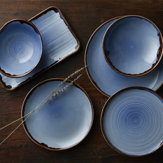 Dudson Harvest Indigo diepe kom 17,4x14,7 cm – indigoblauw porseleinen serviesgoed voor restaurants