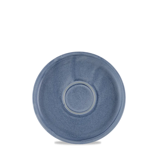 Churchill Emerge Oslo Blue schotel Ø 16 cm – blauwe schotel voor kop en schotel in restaurants