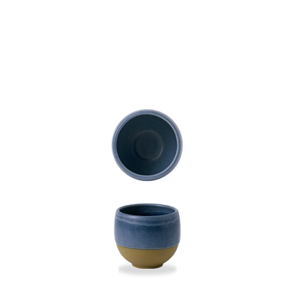 Churchill Emerge Oslo Blue chipmok 312 ml – blauwe keramische mok voor friet en snacks