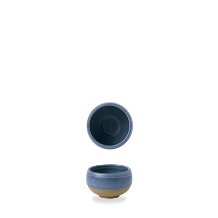 Churchill Emerge Oslo Blue dipbakje 52 ml – blauw keramisch sausschaaltje voor de horeca