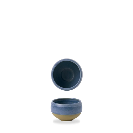 Churchill Emerge Oslo Blue diepe kom 255 ml – blauw keramisch schaaltje voor soep en dips