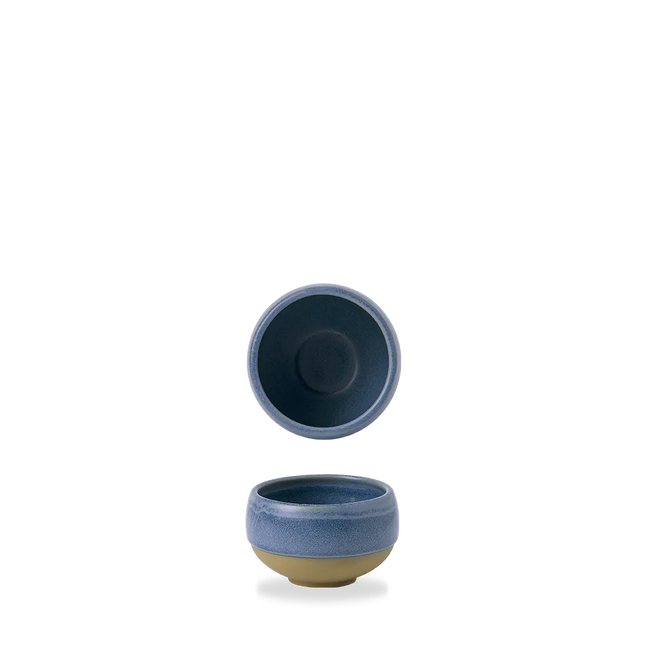 Churchill Emerge Oslo Blue diepe kom 255 ml – blauw keramisch schaaltje voor soep en dips