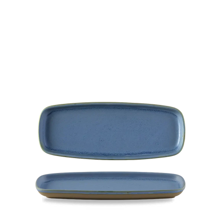 Emerge Oslo Blue Oblong Plate 25.1x10cm 6/box