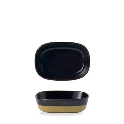 Churchill Emerge Cinnamon Brown schaal 17,3 x 11,9 cm – bruine keramische schaal voor de horeca