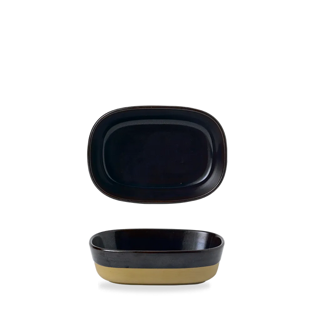 Churchill Emerge Cinnamon Brown schaal 17,3 x 11,9 cm – bruine keramische schaal voor de horeca