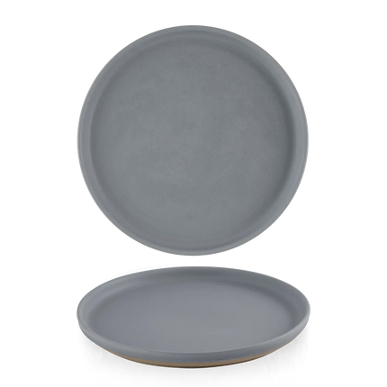 Emerge Seattle Grey Walled Plate 26cm 6/box