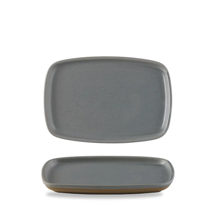Emerge Seattle Grey Oblong Plate 22x15cm 6/box