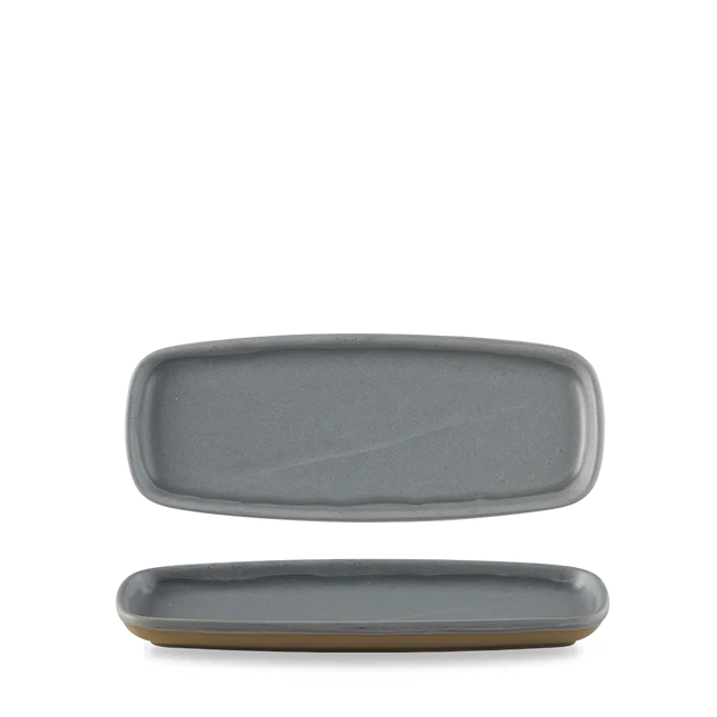 Emerge Seattle Grey Oblong Plate 25,1x10cm 6/box