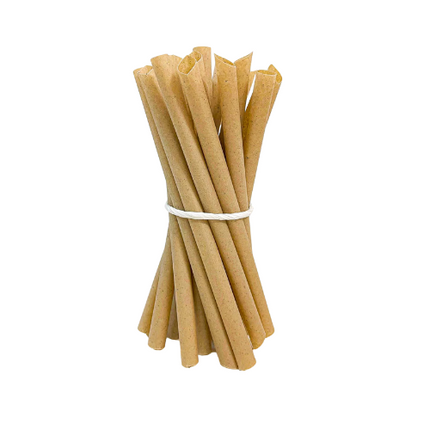 Equo suikerriet cocktailrietjes 8 x 150 mm – biologisch afbreekbare rietjes voor de bar