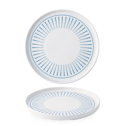 Era Blue Walled Plate 26cm 6/box