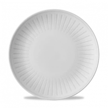 Churchill Era Grey randloos bord Ø 28,8 cm – grijs stoneware bord met organische glazuurlook voor restaurants