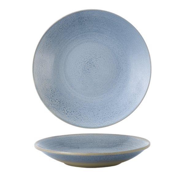 Dudson Evo Azure diep bord 29,3 cm – azuurblauw porseleinen diep bord voor restaurants