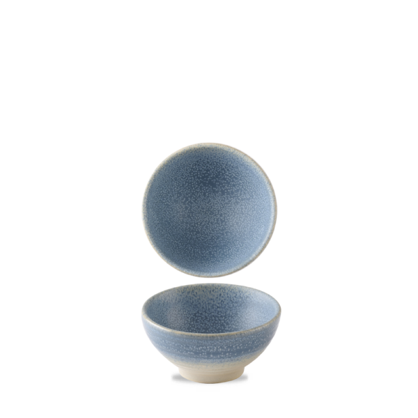 Dudson Evo Azure rijstkom 10,5 cm – azuurblauwe porseleinen rijstkom voor de horeca