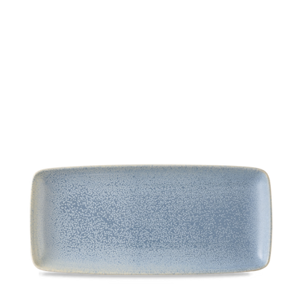 Dudson Evo Azure rechthoekige serveerschaal 27,2x12,5 cm – azuurblauw porselein voor de horeca