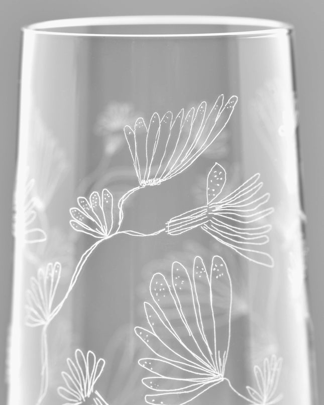 Champagne Flute Camelia Aubergine Mf 4/box