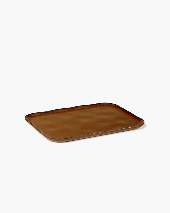 Rectangular Plate N°1 Xl Ocher/Brown 4/box – Serax