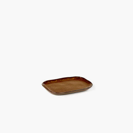 Plate Rectangular N°3 M Ocher/Brown 8/box – Serax