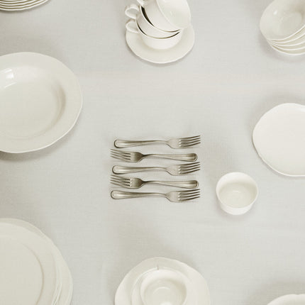 Silhouette Plate L White 4/Box