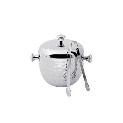 Edzard ijsemmer Rico 21 cm met deksel en ijstang - ijsemmer voor de bar