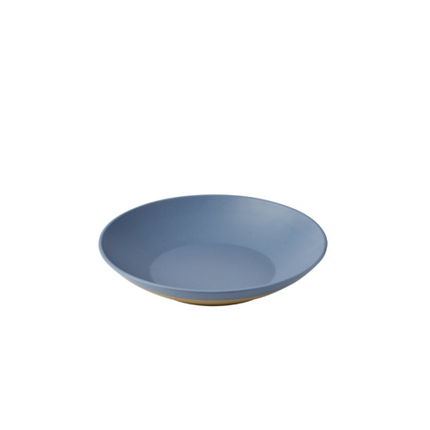 Churchill Emerge Oslo-blauw melamine ondiepe kom 36 cm – breukvaste serveerschaal voor buffet
