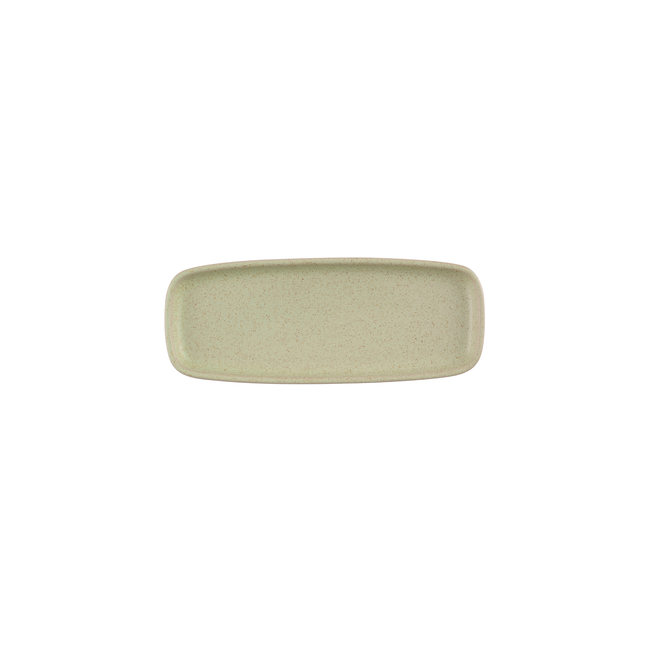 Emerge Stonecast Speckled Green Rectangular Plate 25.1 x 10 cm 6/box