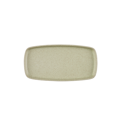 Emerge Stonecast Speckled Green Rect. Plate 30 x 14.7 cm 6/box