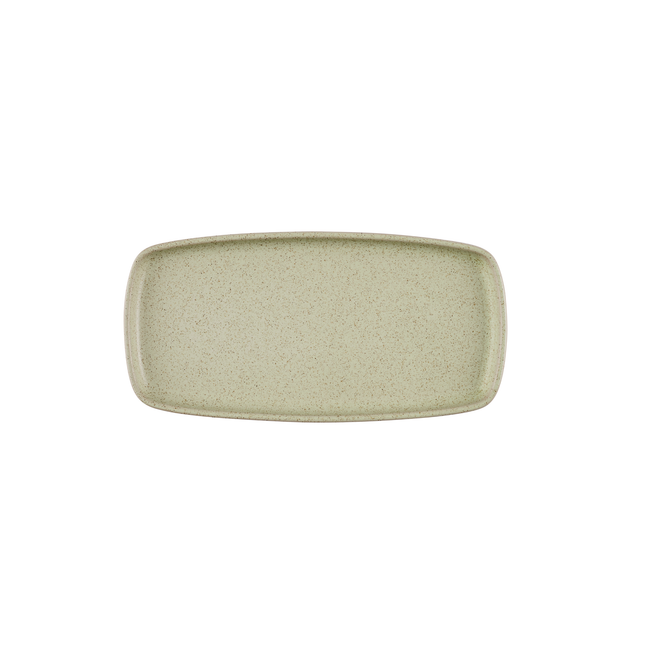 Emerge Stonecast Speckled Green Rect. Plate 30 x 14.7 cm 6/box