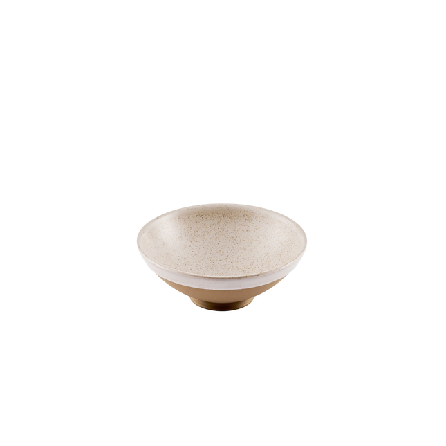 Churchill Emerge Stonecast Speckled White ramenkom 20 cm – gespikkeld porseleinen kom voor ramen en noedels