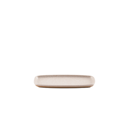 Churchill Emerge Stonecast Speckled White rechthoekig bord 25,1 x 10 cm – gespikkeld bord voor fine dining