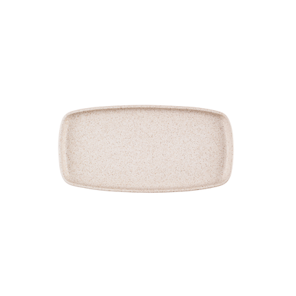 Emerge Stonecast Speckled White Rect. Plate 30 x 14,7 cm 6/box