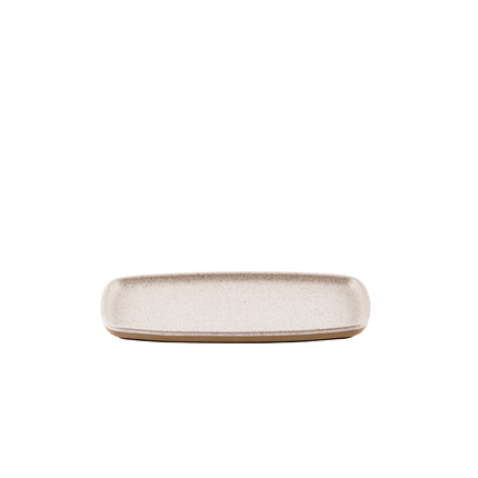 Emerge Stonecast Speckled White Rect. Plate 30 x 14.7 cm 6/box