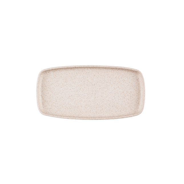 Churchill Emerge Stonecast Speckled White rechthoekig bord 30 x 14,7 cm – gespikkeld porseleinen serveerbord