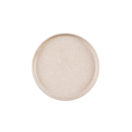 Emerge Stonecast Speckled White Walled Plate 26 cm 6/box