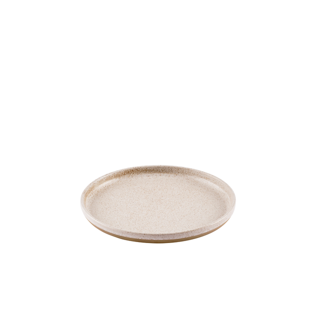 Emerge Stonecast Speckled White  Walled Plate 26 cm 6/box