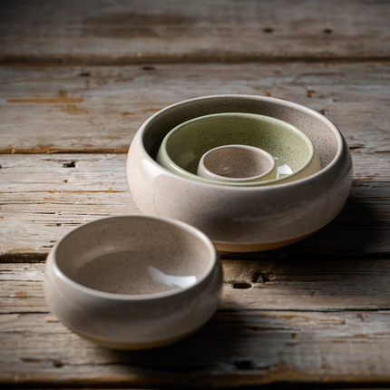 Emerge Stonecast Speckled Green  Dip Pot 6 cm 12/box