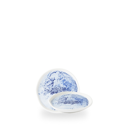 Churchill Fresco Pisces Blue organisch bord 14 cm