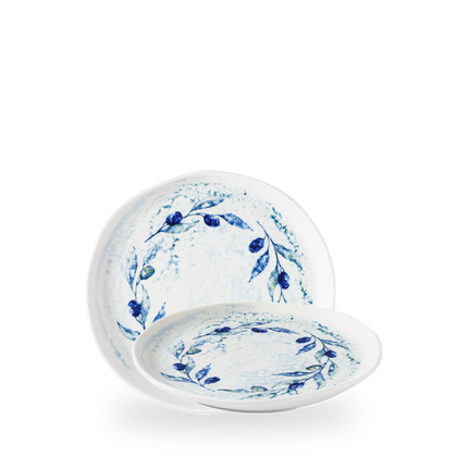 Churchill Fresco Grove Blue organisch bord 21,5 cm