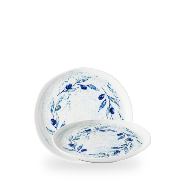 Churchill Fresco Grove Blue organisch bord 21,5 cm