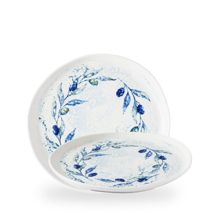 Churchill Fresco Grove Blue organisch bord 25,5 cm