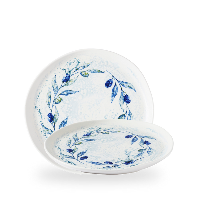 Churchill Fresco Grove Blue organisch bord 25,5 cm