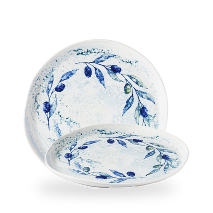 Churchill Fresco Grove Blue organisch bord 28 cm