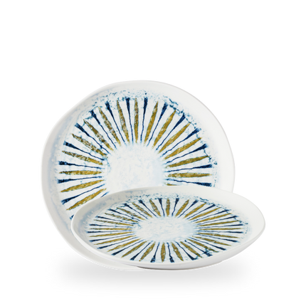 Churchill Fresco Shoal Blue organisch bord 25,5 cm